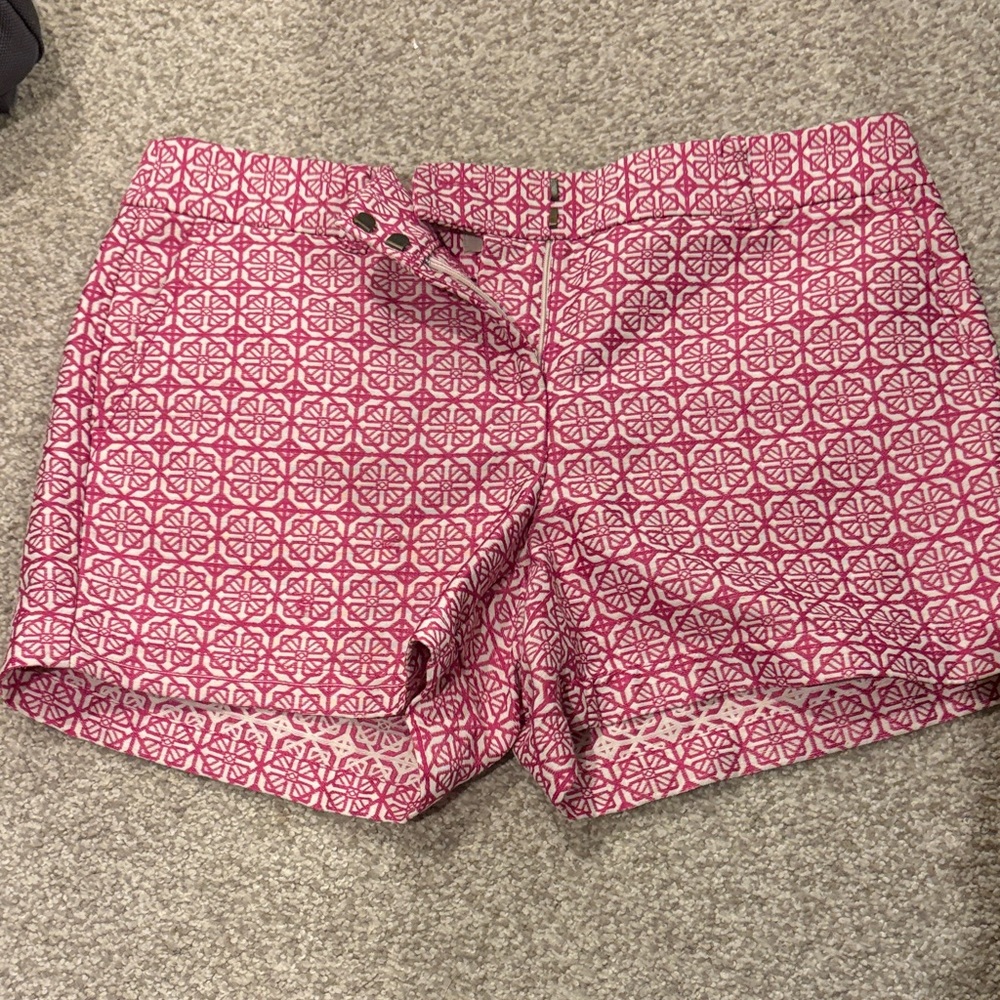 LOFT Pink Geometric Women Shorts